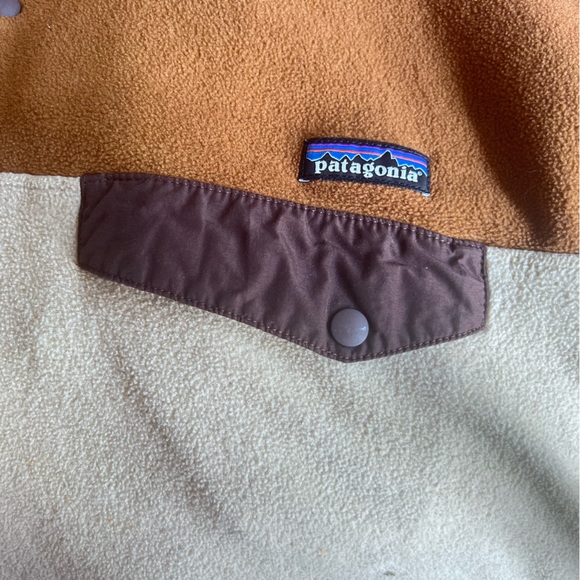 Patagonia Synchilla men’s quarter zip fleece jacket size large L brown tan - Picture 6 of 6